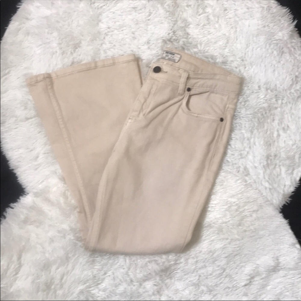 Free People Chloe Cropped Kick Flare Jeans Azze 27